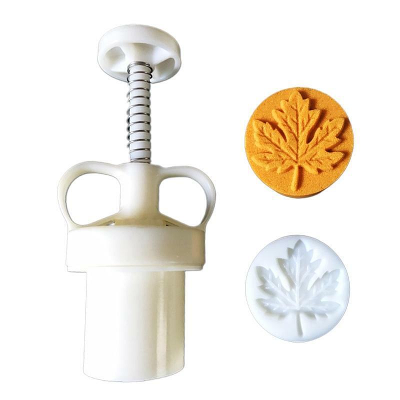 25g Maple Leaf Stamps Pastry Moon Cake Mold Thickness Adjustable Durable Baking