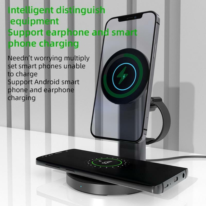 3 in 1 Magnetic Charging Station Fast Wireless Charging Station for Phone 13