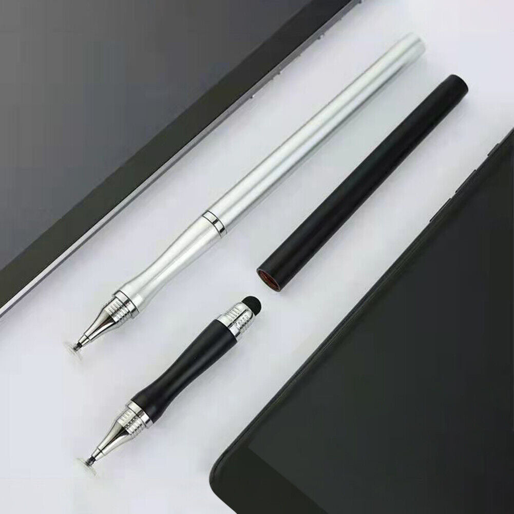 Dual-Head Mobile Phone Stylus Pencil Touch Screen Tablet Smooth Pen (Black)