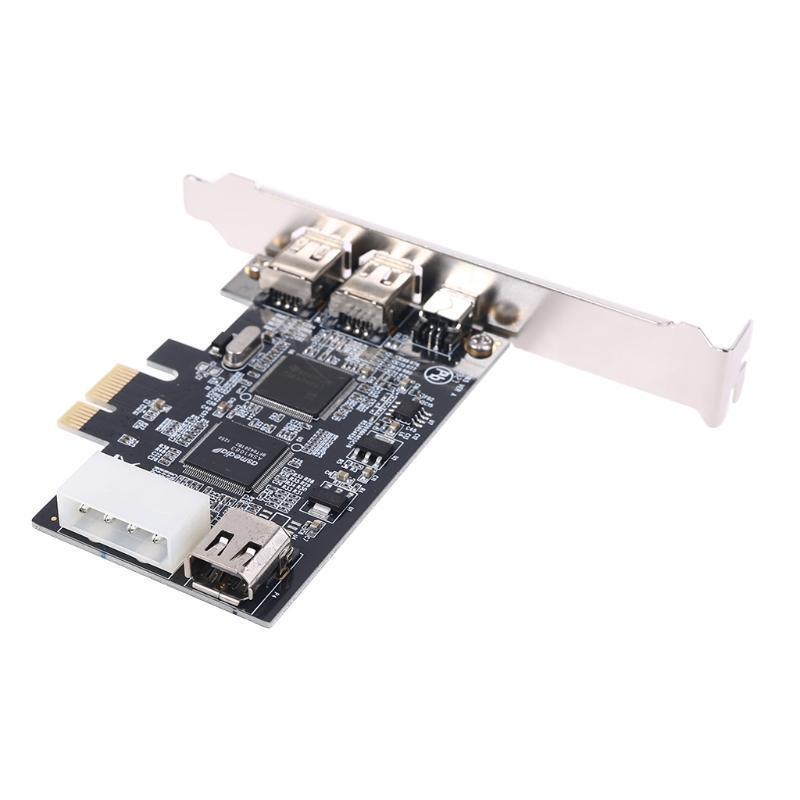 PCIe 3 Ports Firewire Cable Expansion Card PCI Express 1394B & 1394A TI XIO2213B