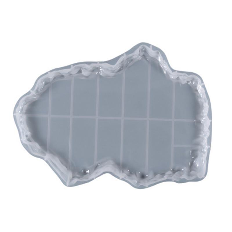 Silicone Moulds Cups Mat Mould Irregular Craft DIY Home Decoration Tray Mold
