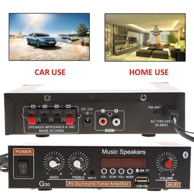 Digital Home Amplifier Bluetooth-compatible Hifi Stereo Subwoofer Music Player