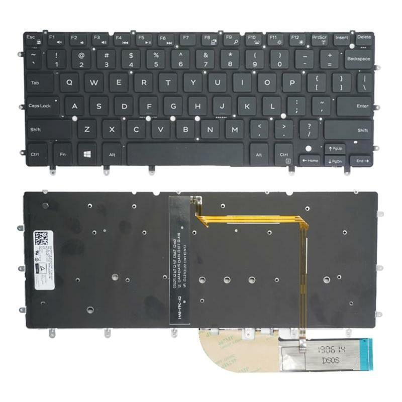 Spanish Keyboard Replacement for Dell Inspiron XPS 13 7000 7347 7348 US Layout