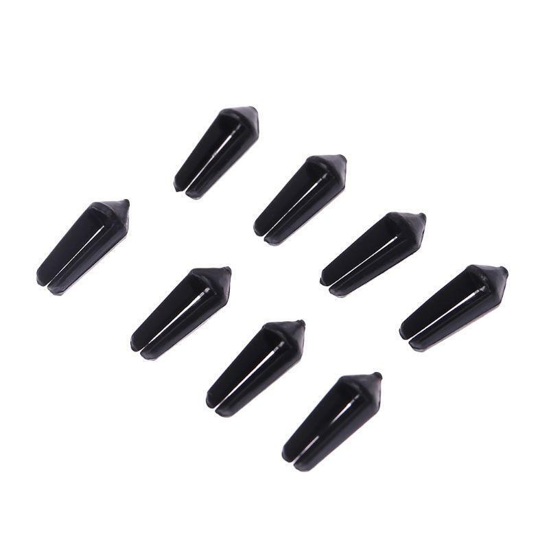 8 Pcs PC Plastic Mini Darts Flights Protectors Black Savers 0.05g Ultra Darts