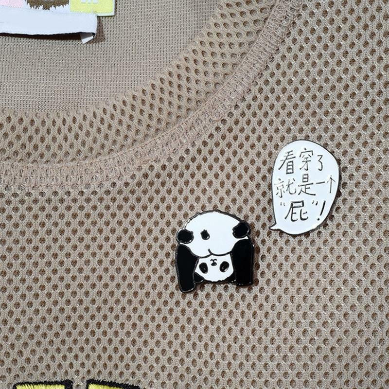 Funny Animal Enamel Pins Badges for Backpacks Enamel Brooch DIY Accessories Gift