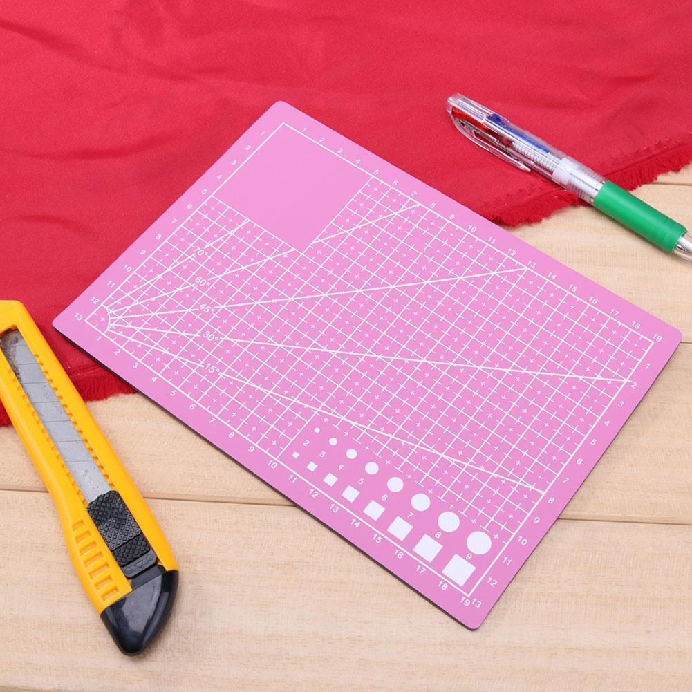 PVC Cutting Board DIY Patchwork Mat Pad Self-healing Leather Cutting Mat(A5