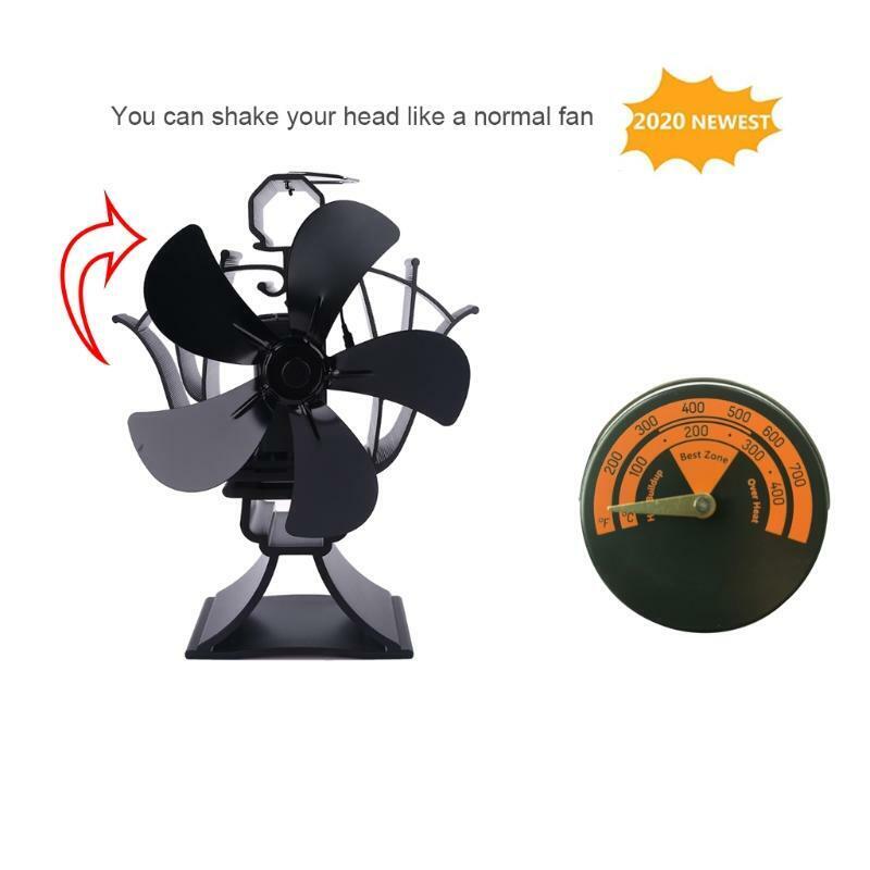 Magnetic Fireplace Fan Stove Thermometer for Log Wood Burner Temperature Gauge