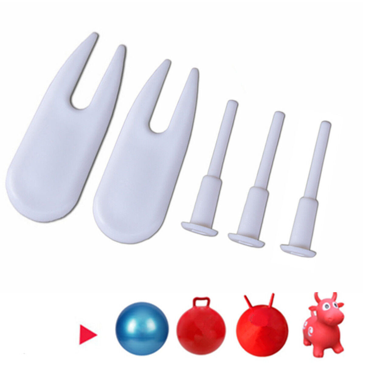 5pcs Fitness Exercise Sport Inflatable Yoga Ball Air Stopper Plug Puller Pump