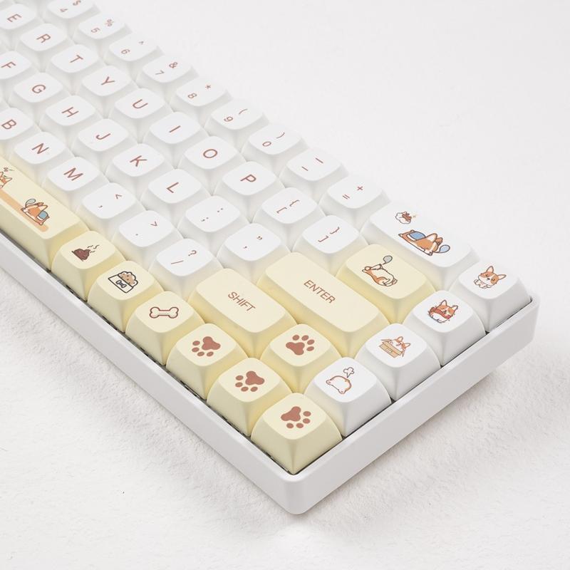 Cute Corgi Keycaps Dye Sub PBT XDA Keycap for 61/63/64/68/75/84/87/98/104/108