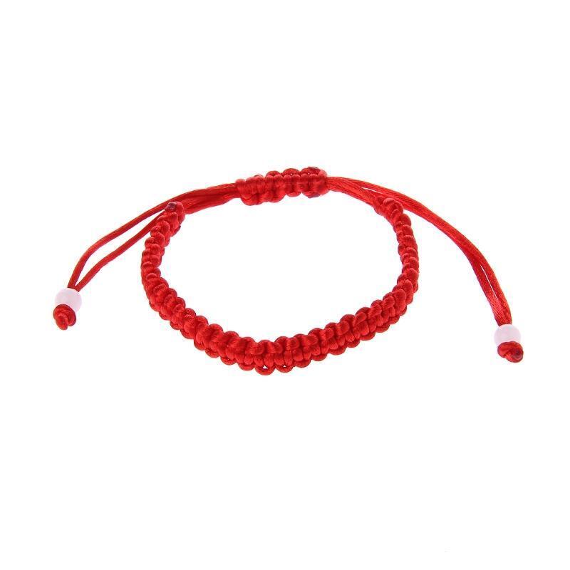 Simple Red String Braided Bracelet Lucky Kabbalah Bracelets for Success & Wealth