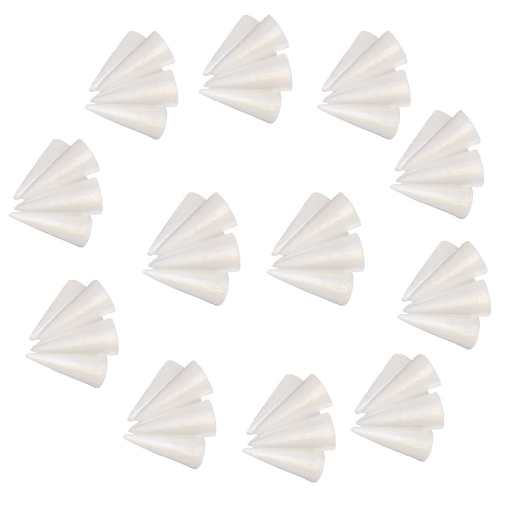 60 Pieces DIY Christmas Tree Styrofoam Foam Material for Kids Craft 150mm