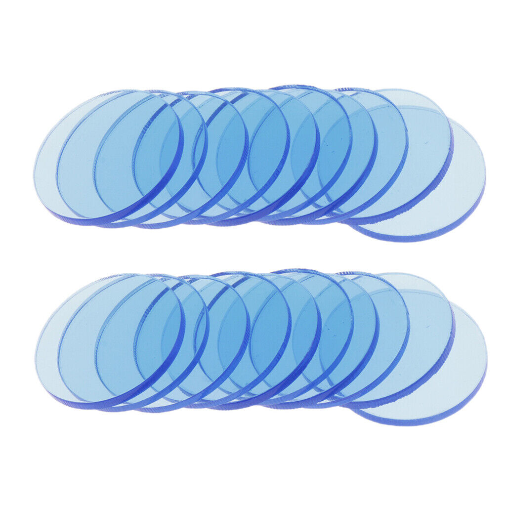 20x Round Acrylic Board  Sheet DIY   Translucent 3cm