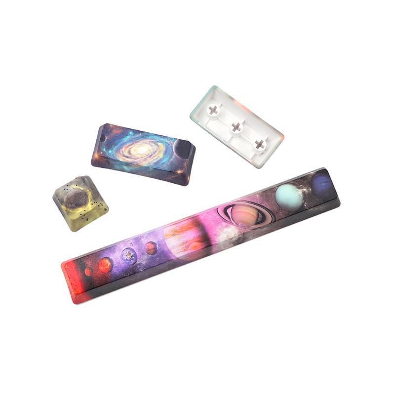 OEM Profile Space Planet Keycap Mechanical Keyboard PBT Key Cap for Kailh MX