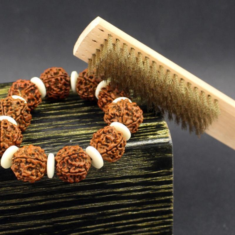 Stainless Steel Wire Brush Jewelry Walnut Cleaning Tools Copper Polish Equipment