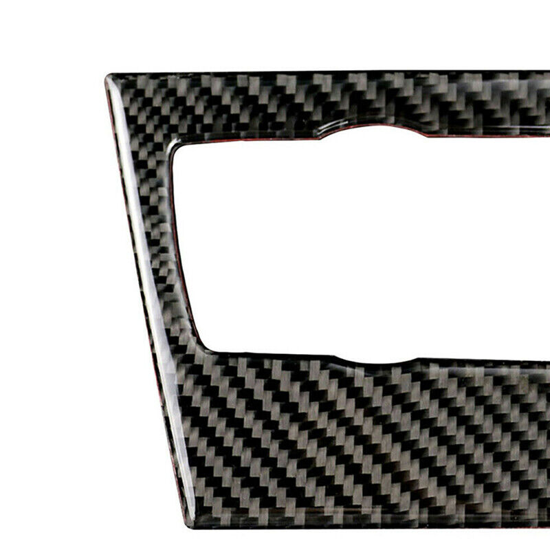 Carbon Fiber AC CD Control Panel Trim Cover Fit For BMW 3 E90 E92 E93 2005-2012