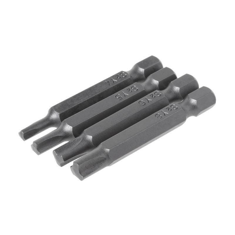 4pcs/set Magnetic Y Shaped Screwdriver Bits For Bicycle Repair Tools Triangle Y4