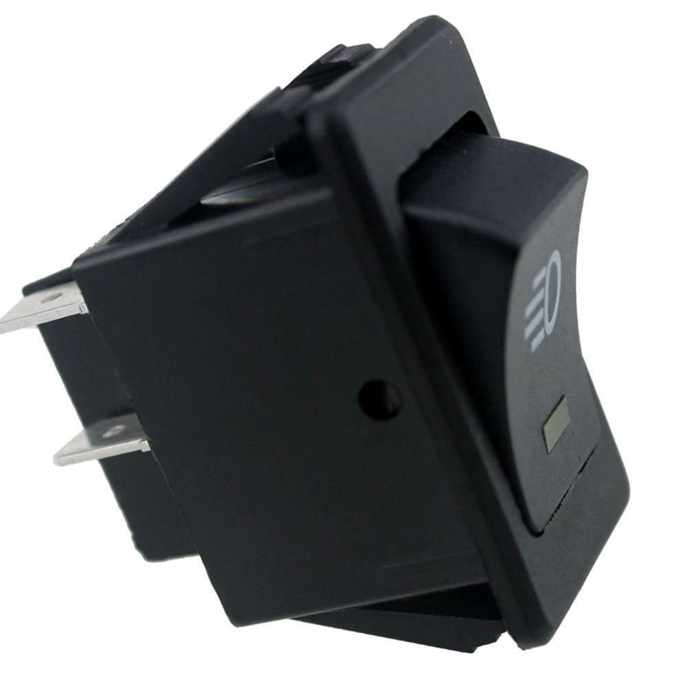 12V 35A 4 Pin Fog Light Rocker Switch with LED for Car Truck Dash (Yellow)
