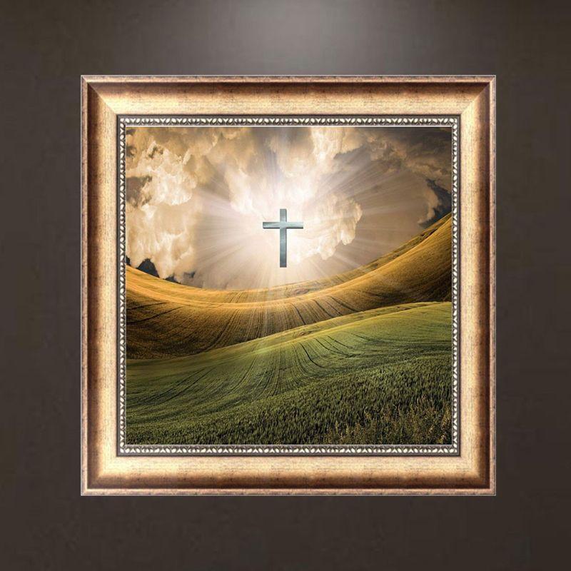 Cross Landscape DIY 5D Full Drill Diamond Painting Embroidery Cross Stitch Kit