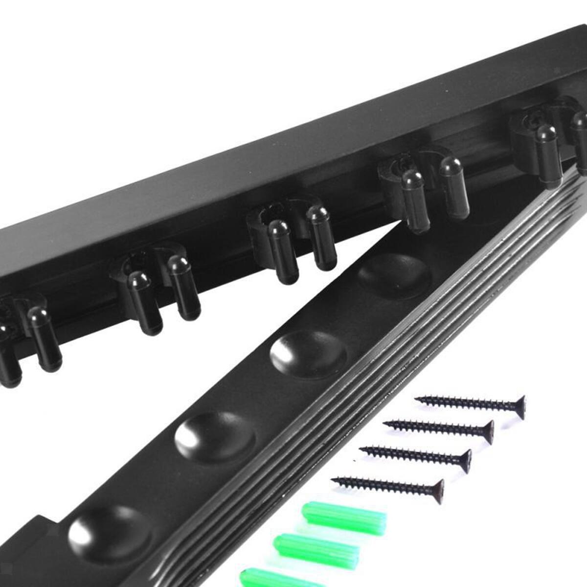 6 Pool Billiard Cue Rack Table Sticks Cue Clips Pool Balls Stick Holder
