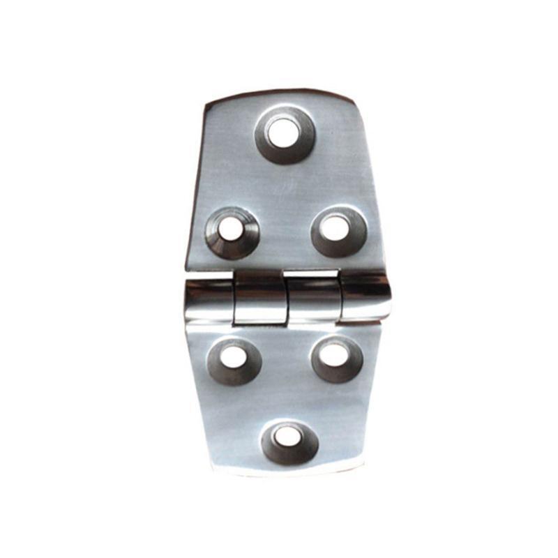 4 Pcs Stainless Steel Folding Door Hinge Casting Deck Cabinet Strap Hinges