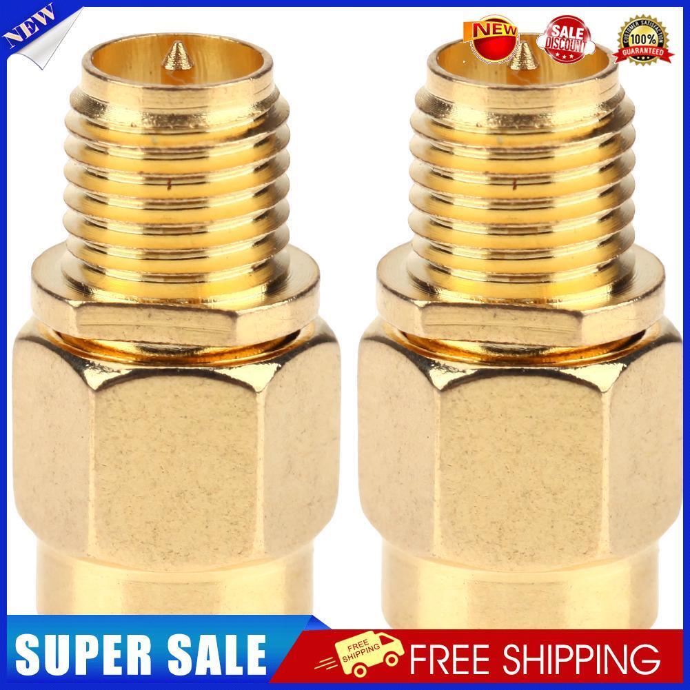 2pcs Full Copper SMA Female to SMA Male NIC Connector Adapter SMA Router