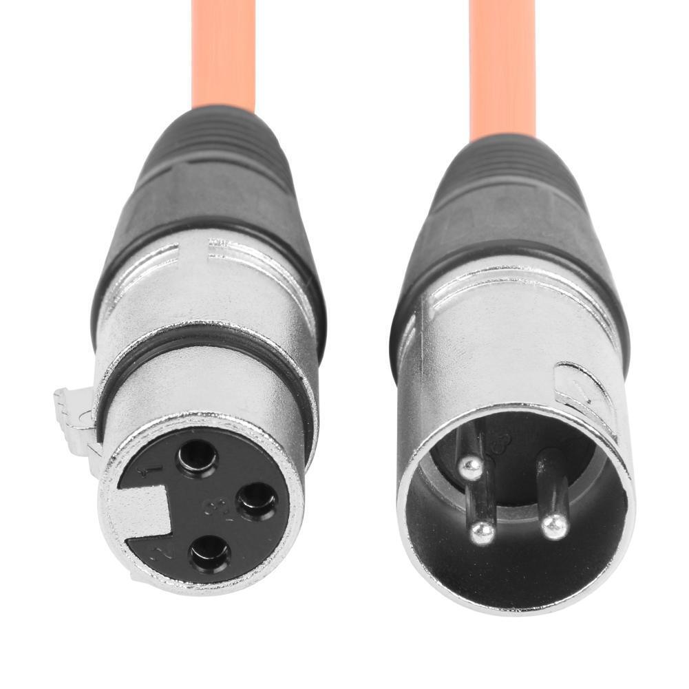 1m XLR 3Pin Cable Male to Female Shielded Microphone Wire Cord (Orange)