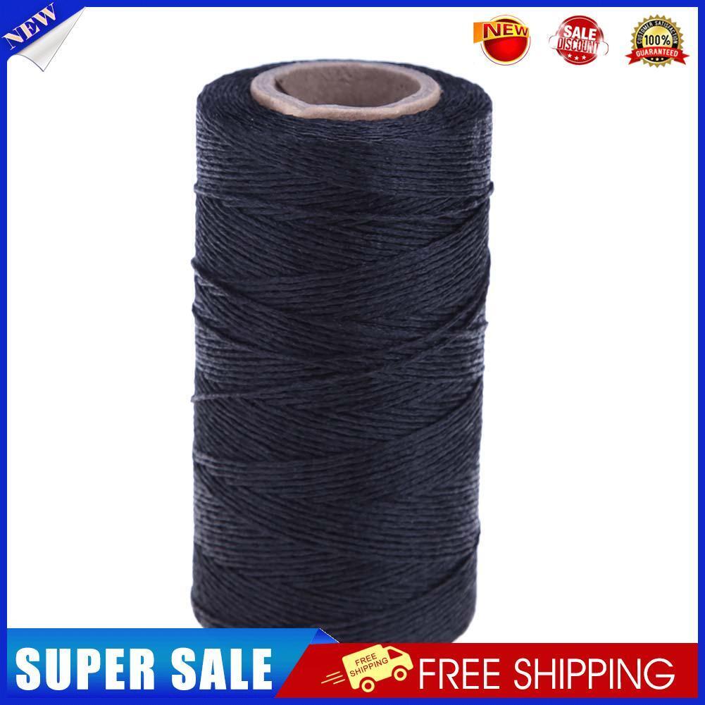 DIY 260m 150D/16 Flat Wax Line Thread Hand Stitching Sew Craft Tools(Black)