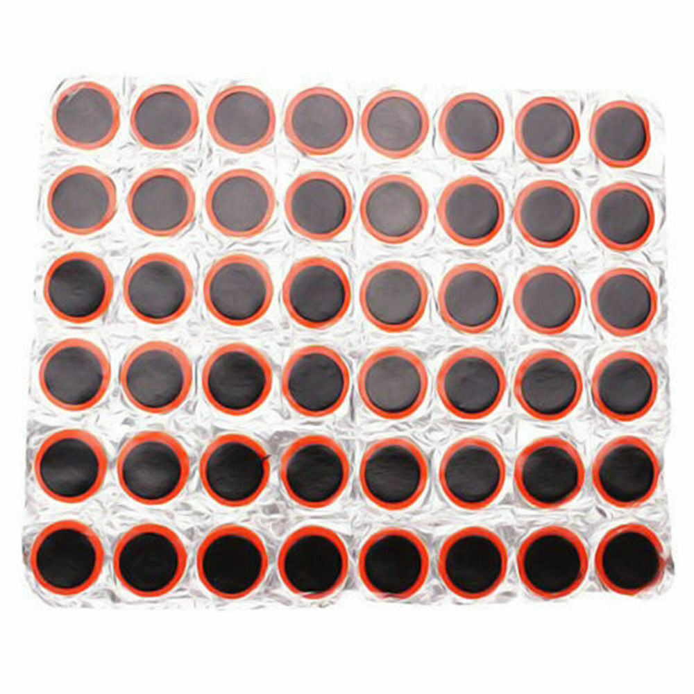Round 48 Rubber Patch Bicycle Bike Tire Tyre Puncture Repair Piece Kit Useful GZ