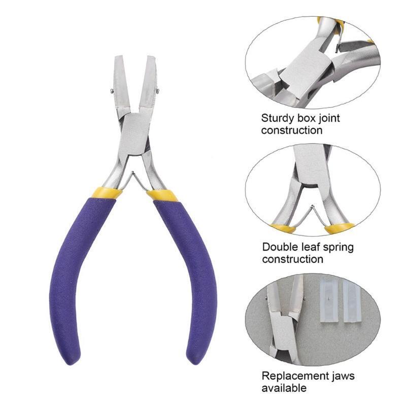 Nylon Pliers with Replacement Jaw Craft for Jewelry Making (Box Joint Structure)