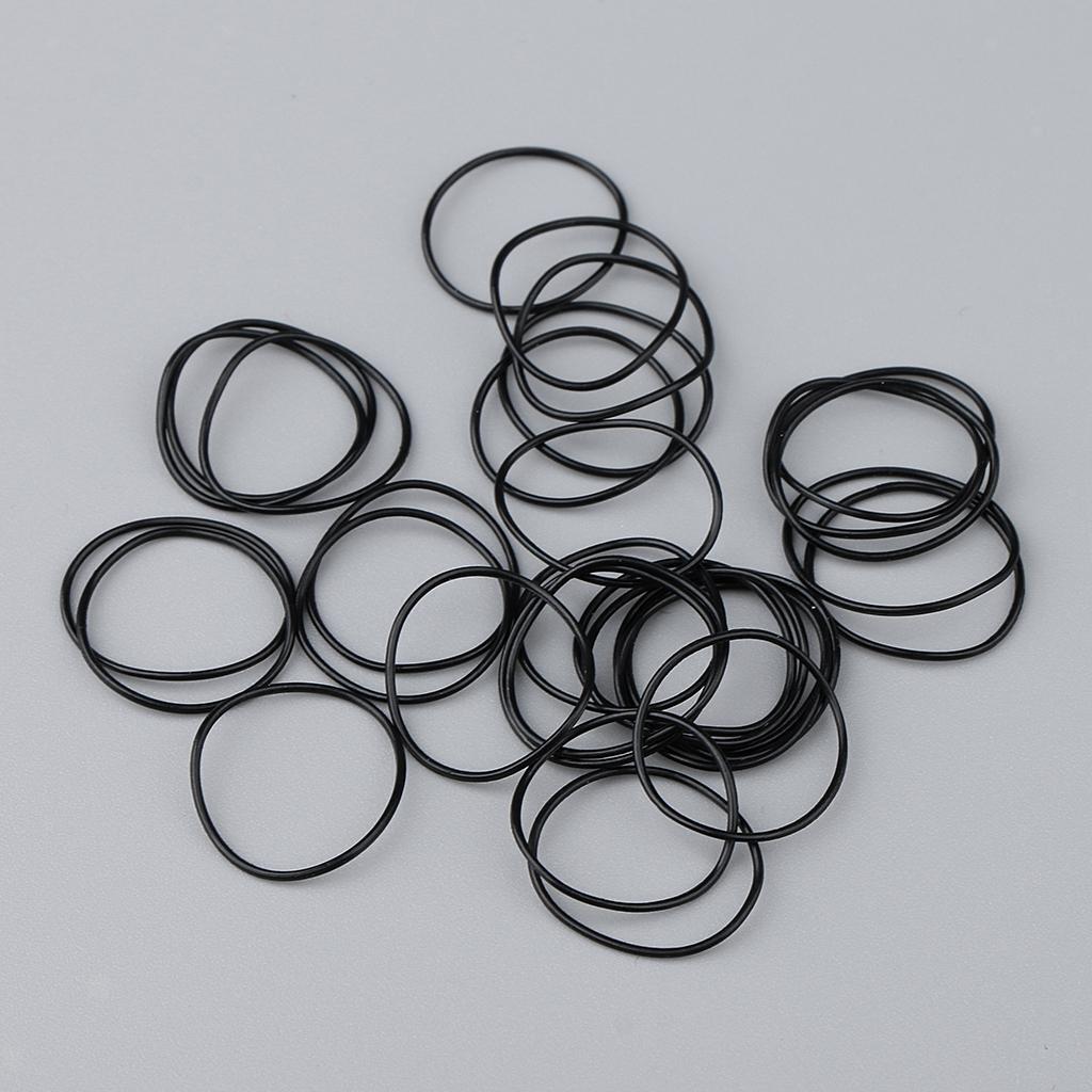 750Pcs Flat Rubber Gaskets Washers O Rings Seals for Watch Backs 16mm-30mm