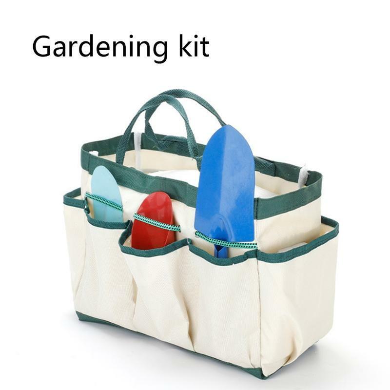 Gardening Tote Bag with Pockets for Handy Tools Spray Bottles Wear-Resistant