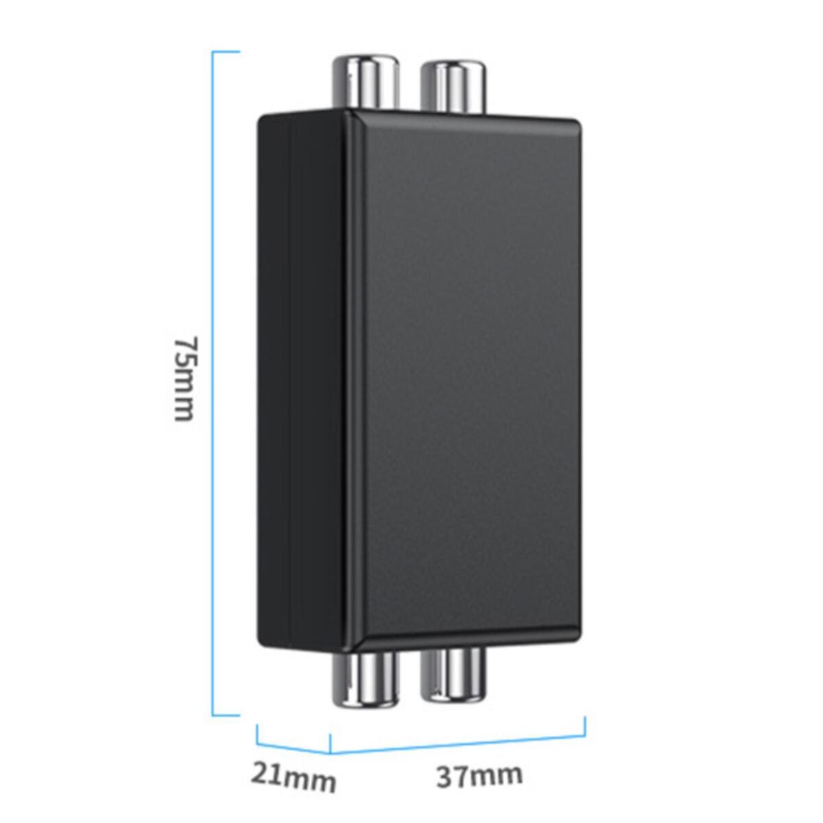 Ground Loop Noise Isolator Humming Hissing Buzzing Filter for Audio System