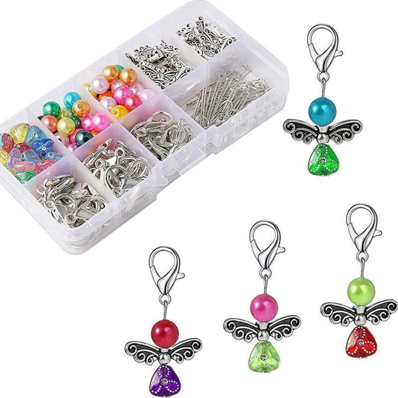 Handmade Guardian Angel Keychains 50 Sets DIY Key Chain Kit Supplies