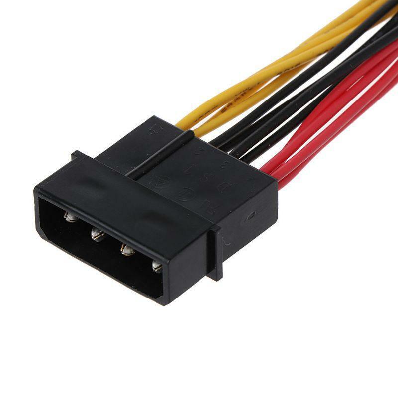 4-Pin IDE Molex To 6-Port Cooling Fan 2-Pin Splitter Power PC DIY Adapter Cable