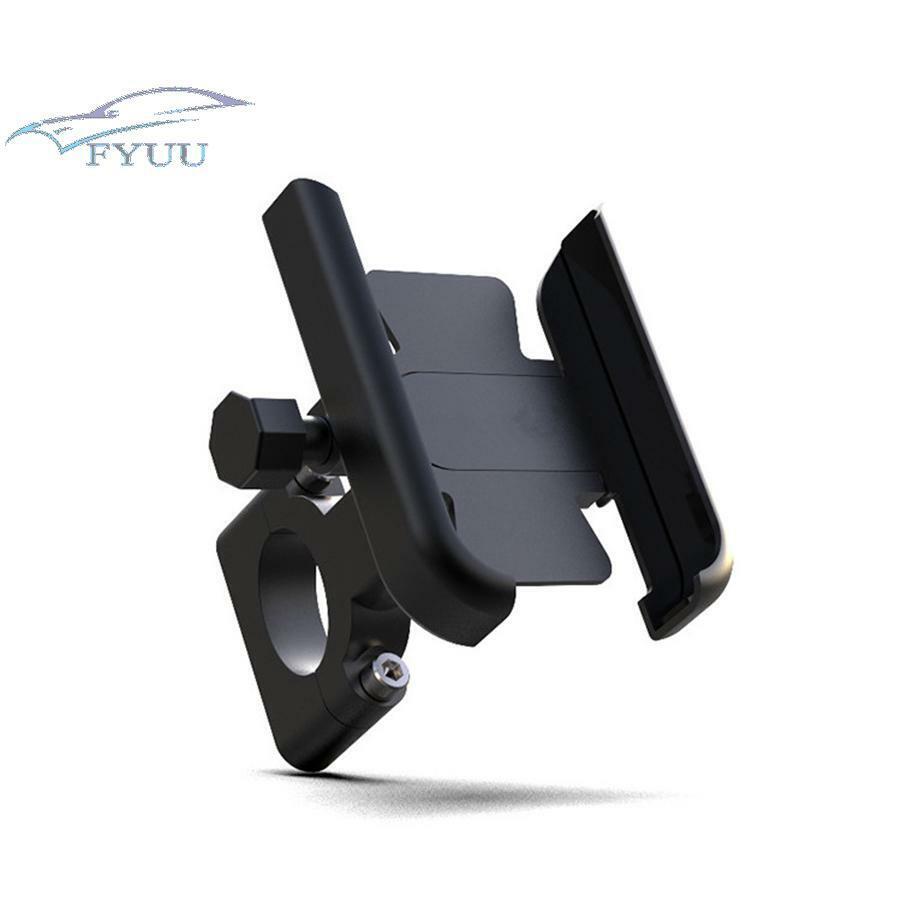 CNC Aluminum Motorcycle Handlebar Phone Holder 360° Rotating Adjustable 4-7 Inch
