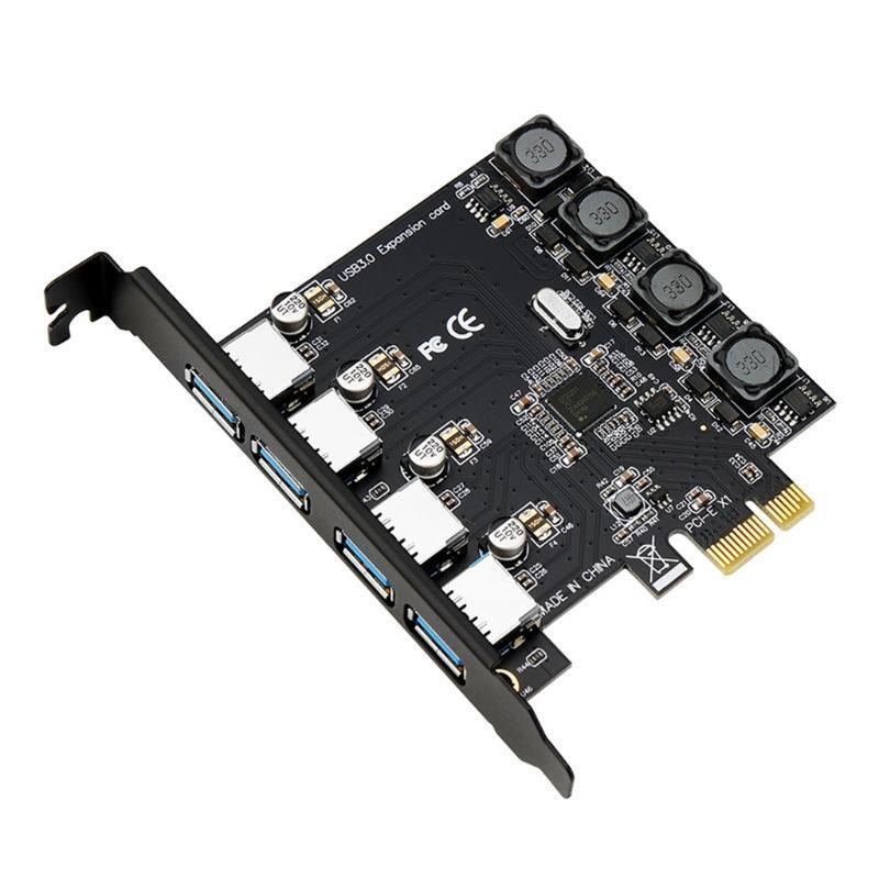 USB3.0 PCI Express Card USB PCIE Expansion Card Adapter PCI-E USB 3.0 4 Port