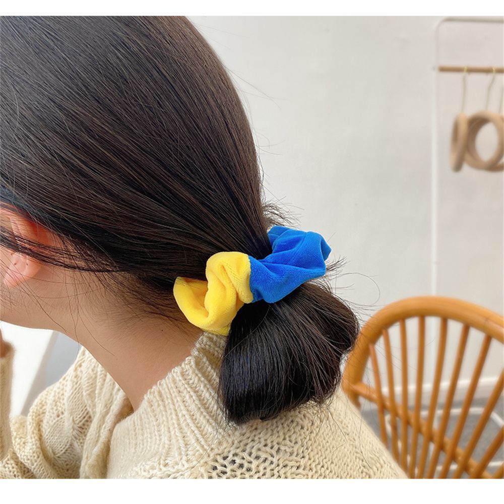 Color Soft Hair Tie Plush Ponytail Holders Velvet Scrunchies Elastic Hair Bands