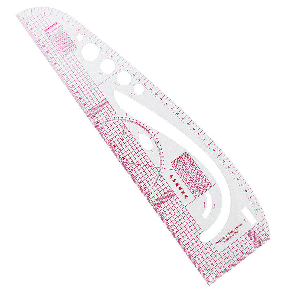 1pc 45x13cm Soft Plastic Curve Ruler Drawing Tailor Ruler DIY Sewing Tool