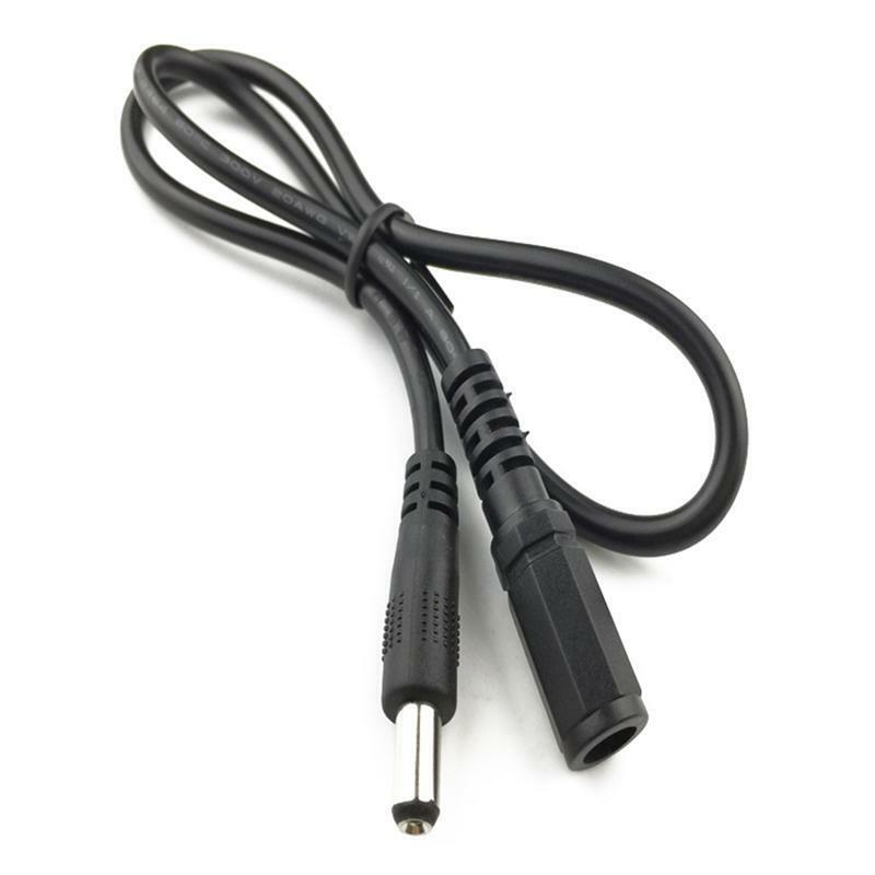 1M DC 5.5mm x 2.1mm Power Male to Female Barrel Plug Connector Extension Cable