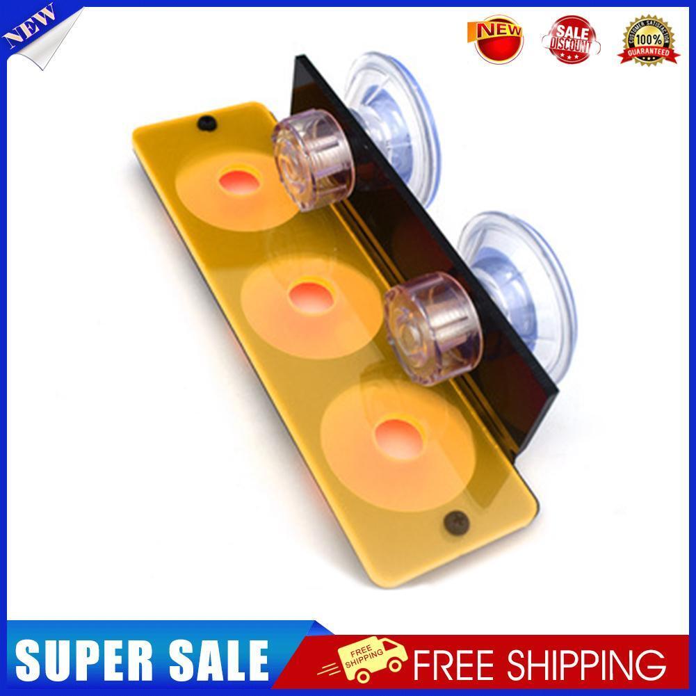 Fish Tank Fluorescence Coral Frag Rack Aquarium Reef w/Plug Holder (Yellow)
