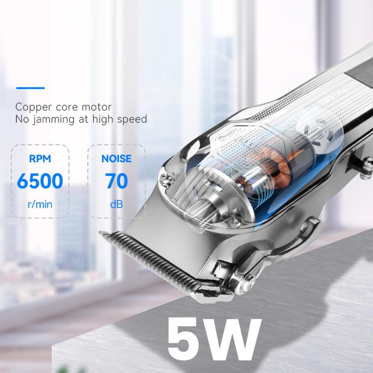 Upgraded Electric Hair Clippers LCD Digital Display Kit Hair Trimmer for Men