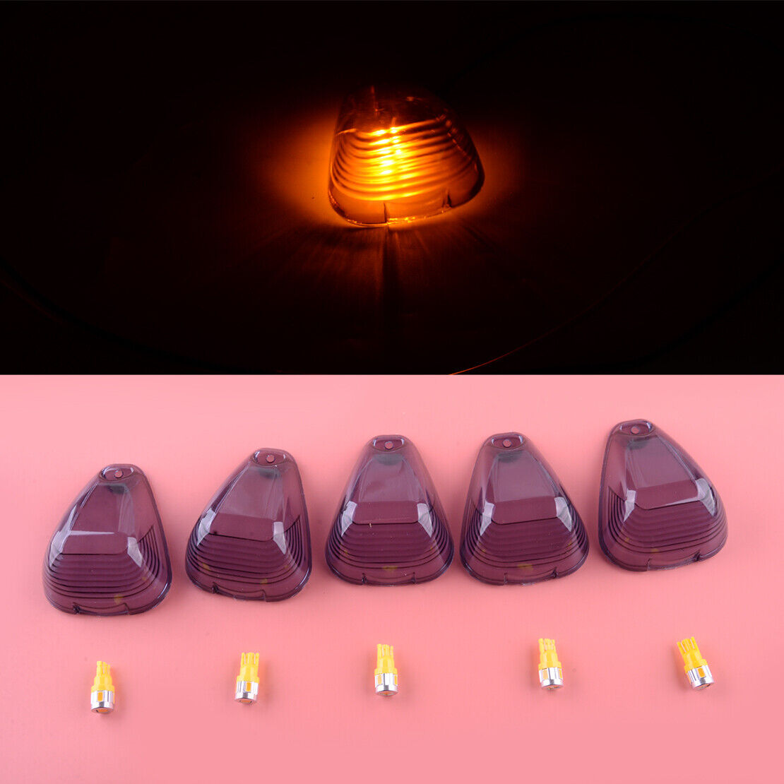 Cab Roof Marker Light Assembly Fit for Ford E150 F250 F350 Super Duty fr 99-16
