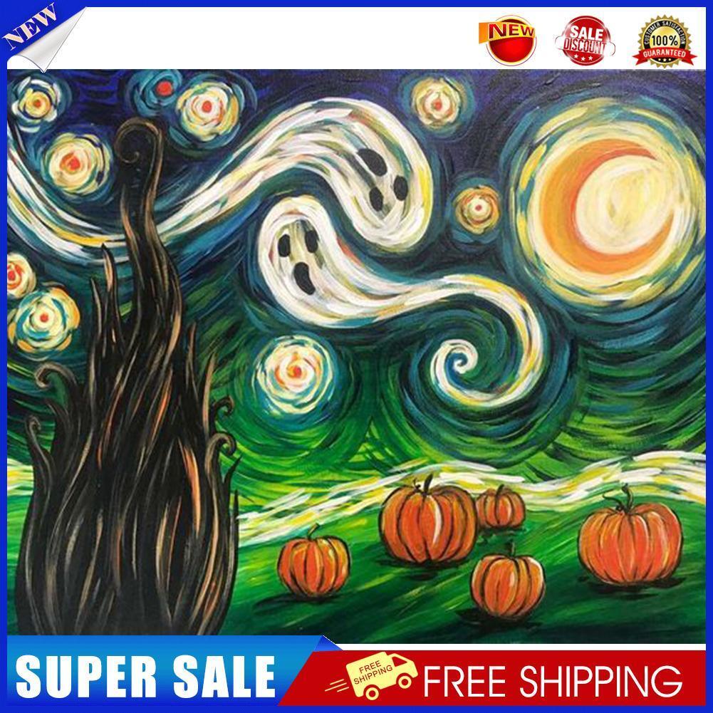 5D DIY Halloween Night Full Round Drill Diamond Painting Kit Mosaic Art