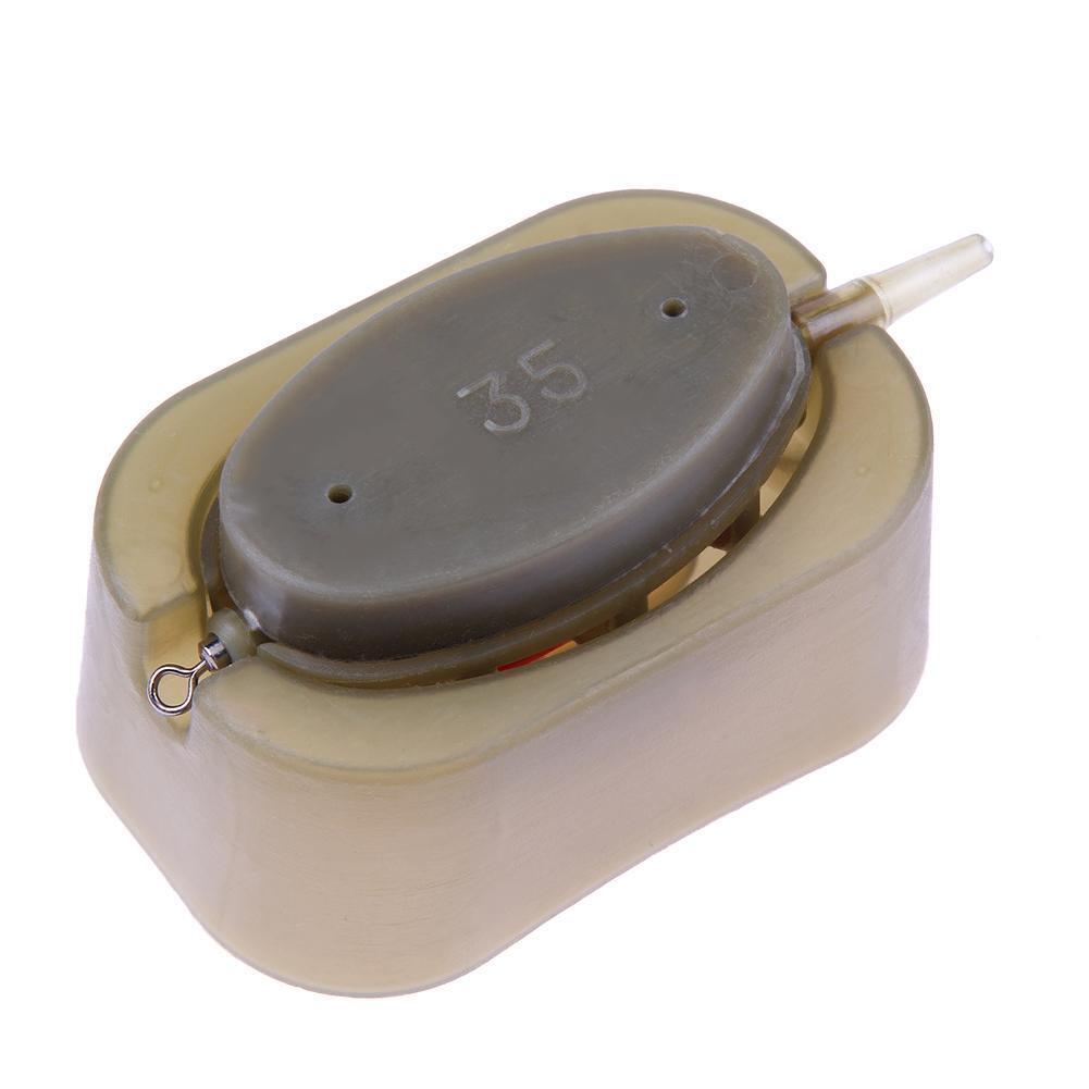 Inline Method Carp Fishing Feeder 4 Feeders Mould Set(15g/20g/25g/35g)