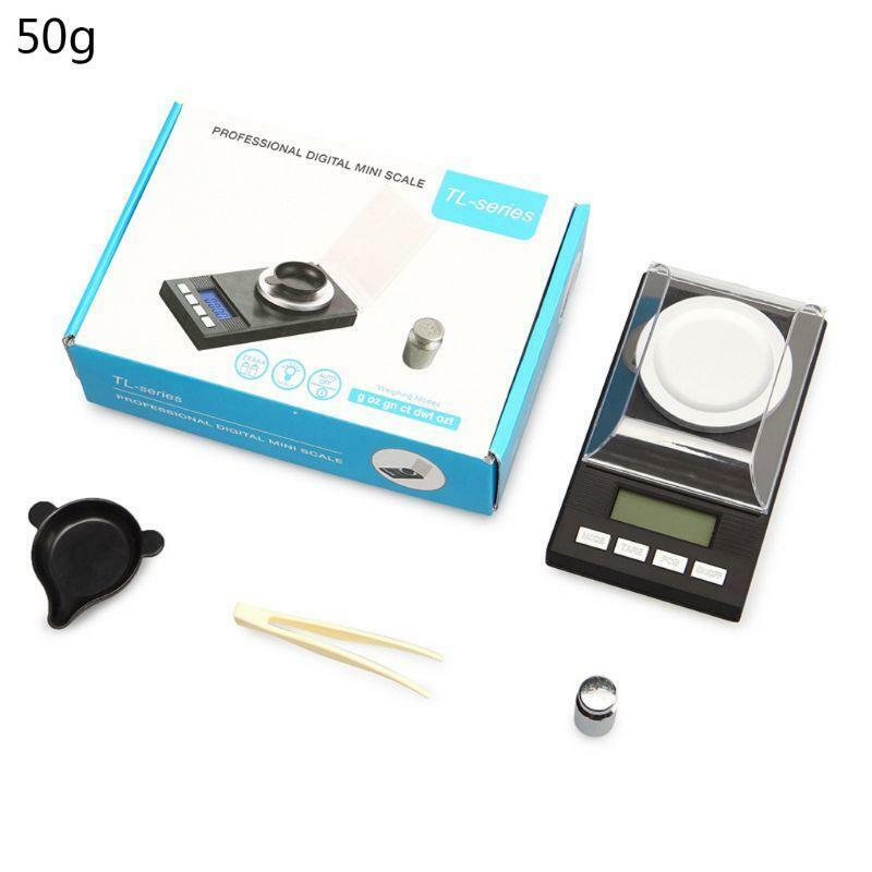 Digital Milligram Jewelry Scale 50g / 0.001g Reloading,High-Precision Pocket Sc