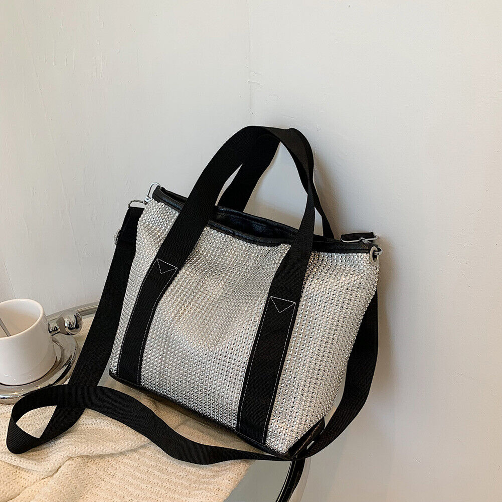 Fashion Rhinestones Handbag Women Casual Ladies Shoulder Crossbody Tote Bag