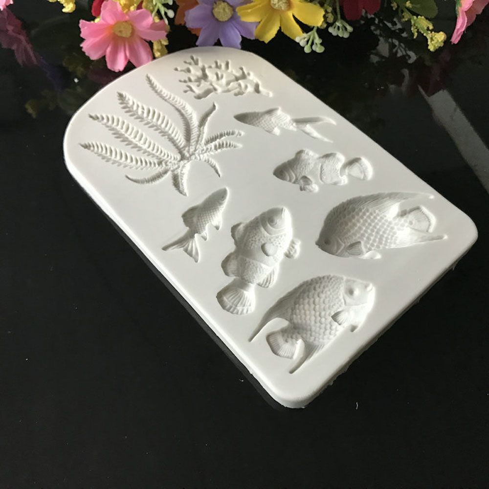 Fondant Cake Decorating Tools Ocean Silicone Mold Baking Mould Pastry Making