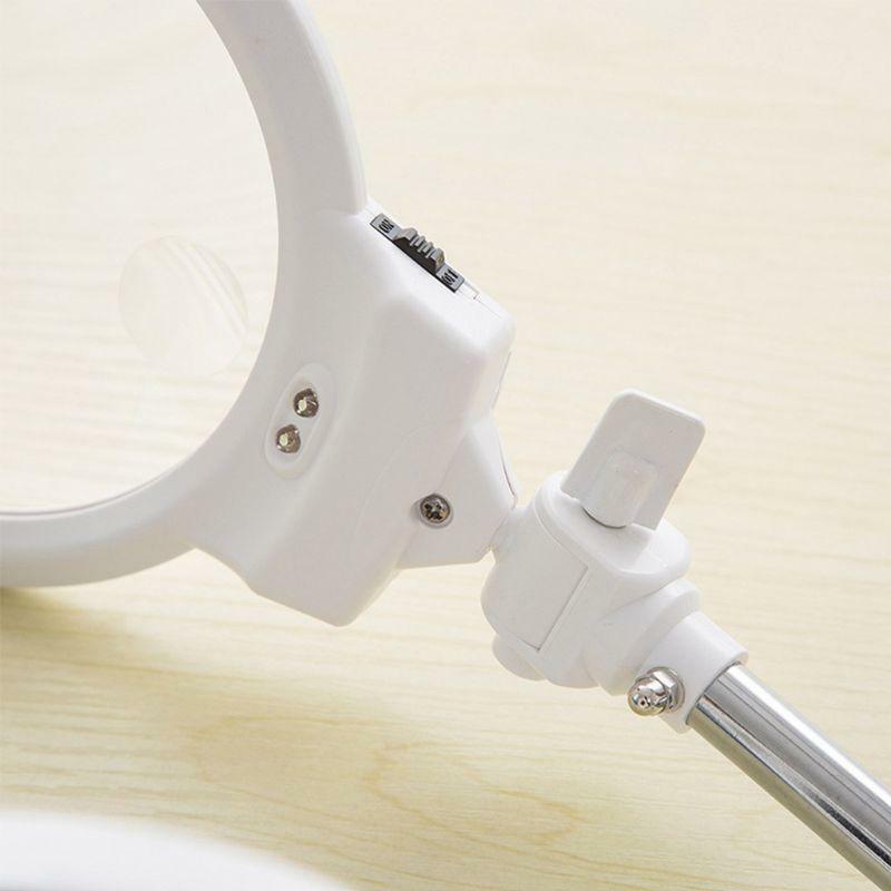Foldable 5X Magnifying Glass Multi-functional Desktop Embroidery Loupe Magnifier