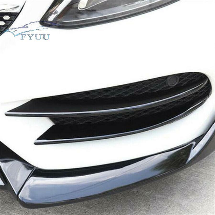 Front Fog Light Decorative Cover Trim For 2015-2018 Mercedes-Benz C ABS Material