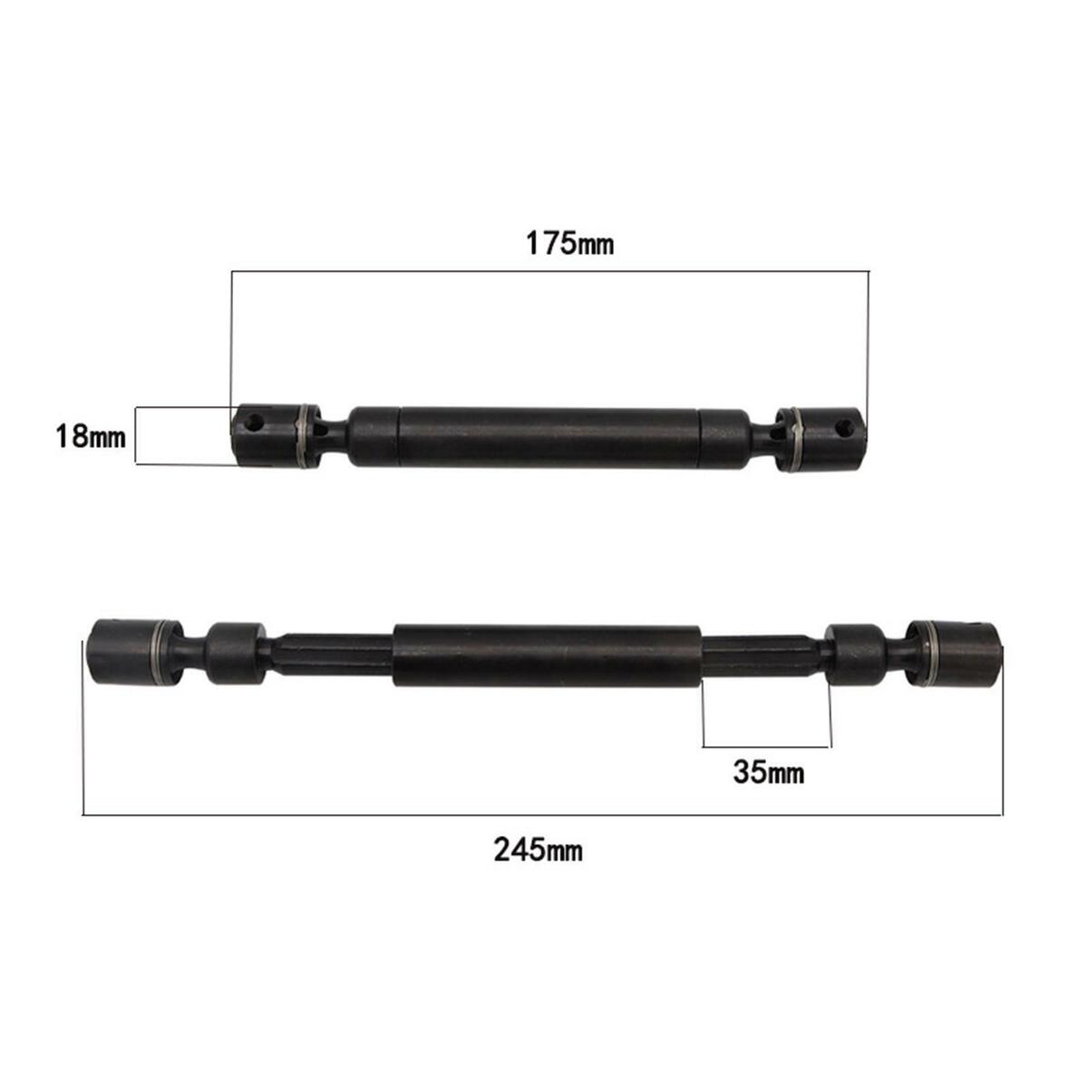 2 Pieces RC  Shaft Set for  SCX6 1/6 RC  Car Accessories